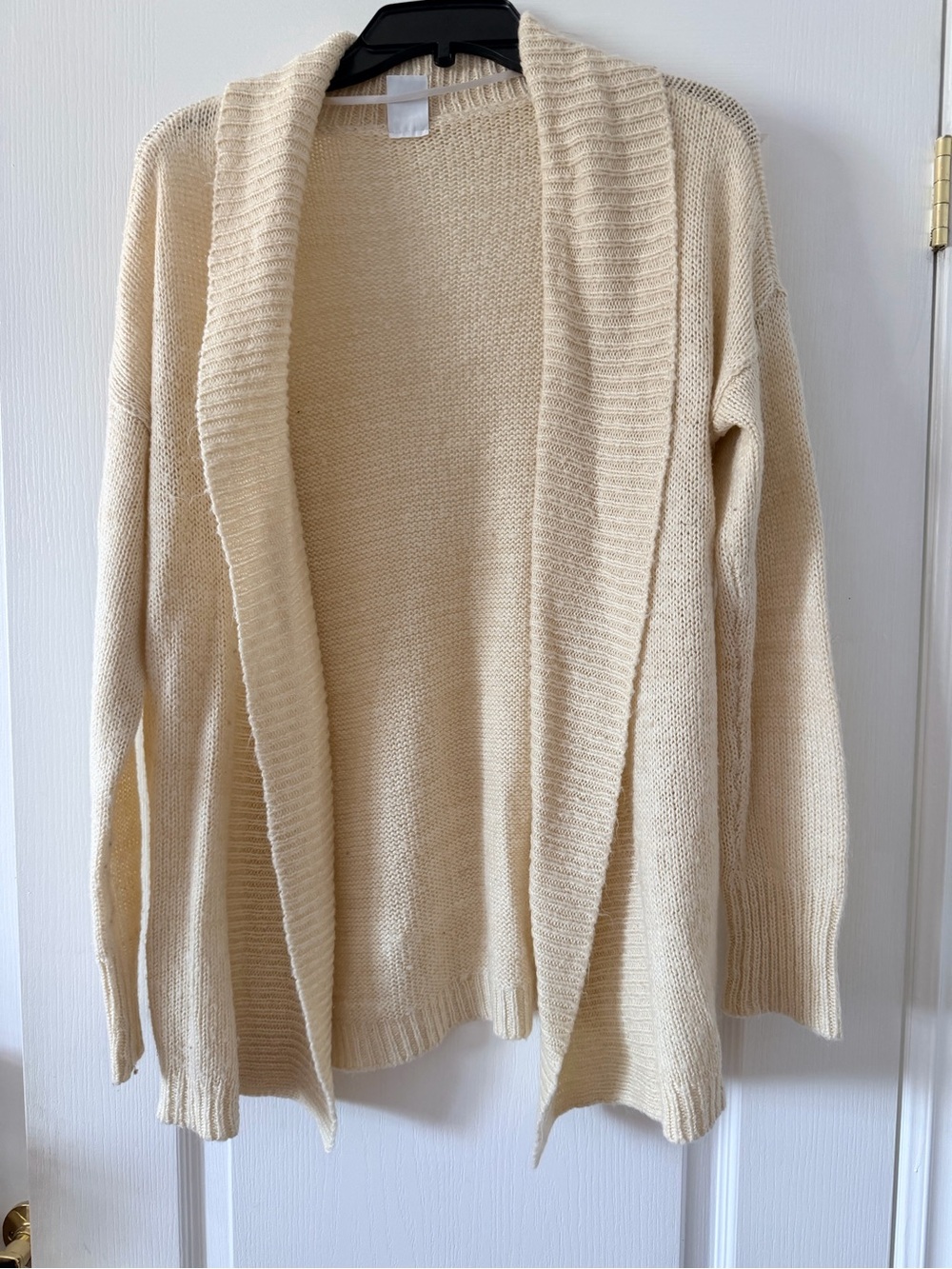 Vero Moda Beige Open-Front Women's Sweater Cardigan Size L